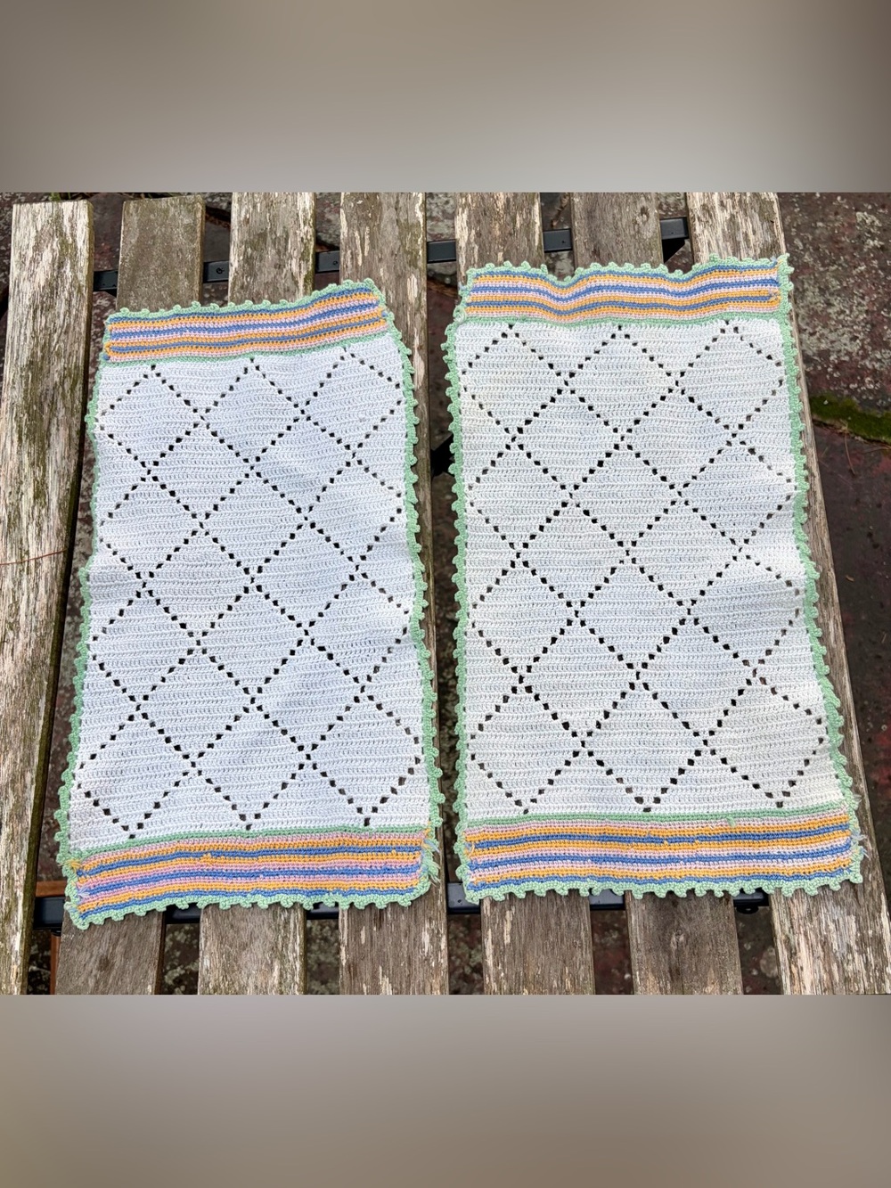 Lintex Handcrafters Collection Hand Woven Vintage Placemats Set Of 2
